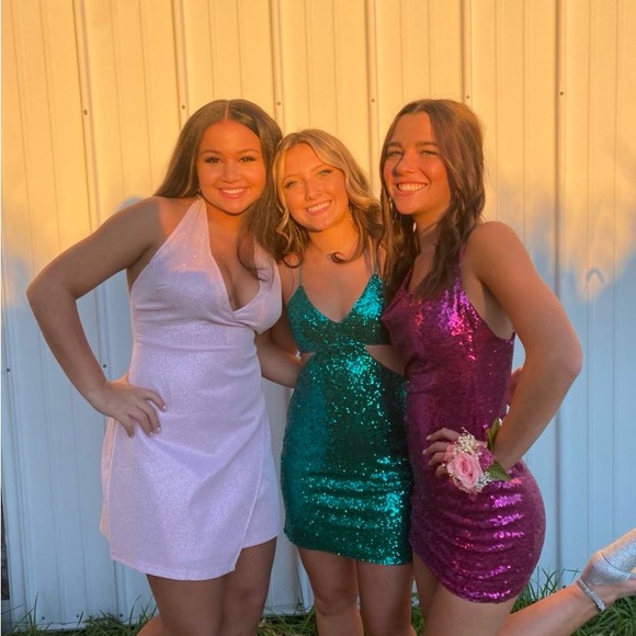 Princess Polly Purple Halter Mini Dress - Picture 2 of 2